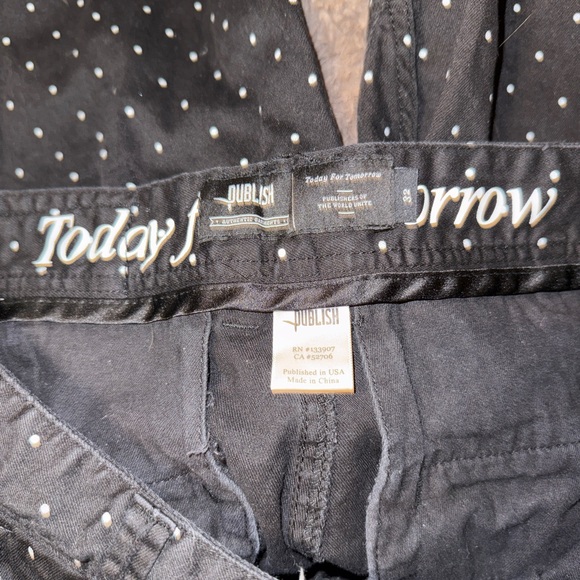 Publish Black and White Polka Dot Trousers - Picture 3 of 4